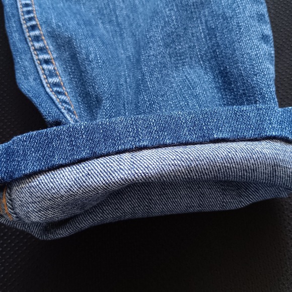 Big Star Brigette Slim Straight Jeans Womens 26L Blue Excellent Hemmed Stretch - Picture 14 of 14